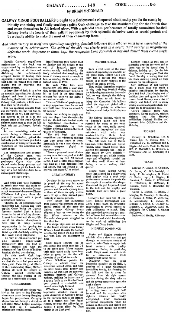 Connacht Tribune Deireadh Fómhair 1976
